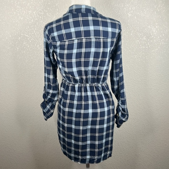 Abercrombie & Fitch Plaid Classic Preppy Button Down Mini Dress Size XS - Picture 4 of 8